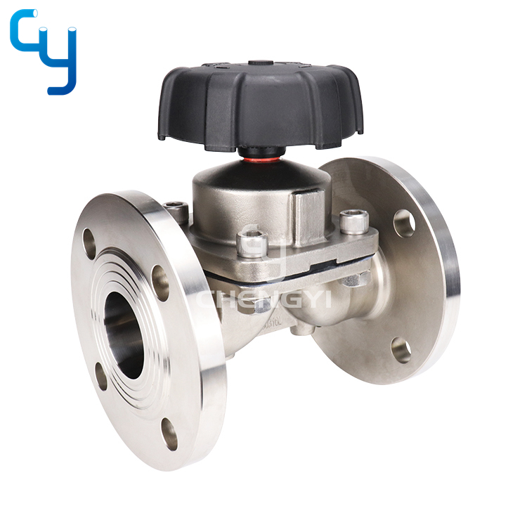 Manual diaphragm valve