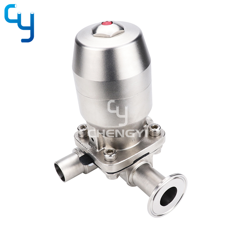 T type three-way diaphragm valve