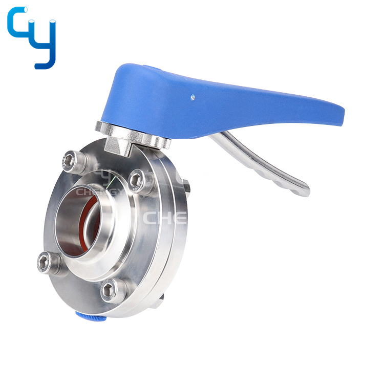 Sanitary manual butterfly valve