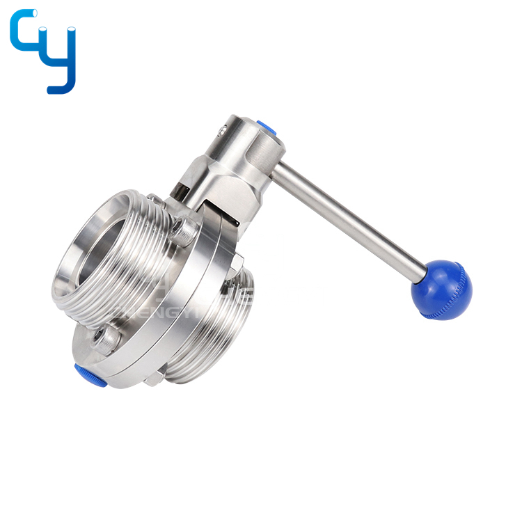 Sanitary manual butterfly valve