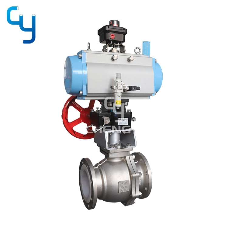 PTFE lined shut-off valve