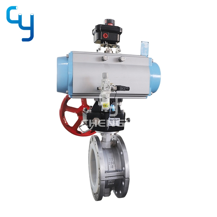 PTFE lined butterfly valve