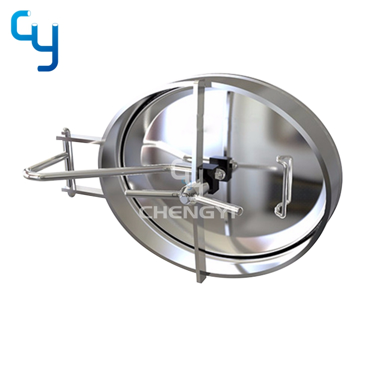 Stainless Steel Inward-Open Oval Manway