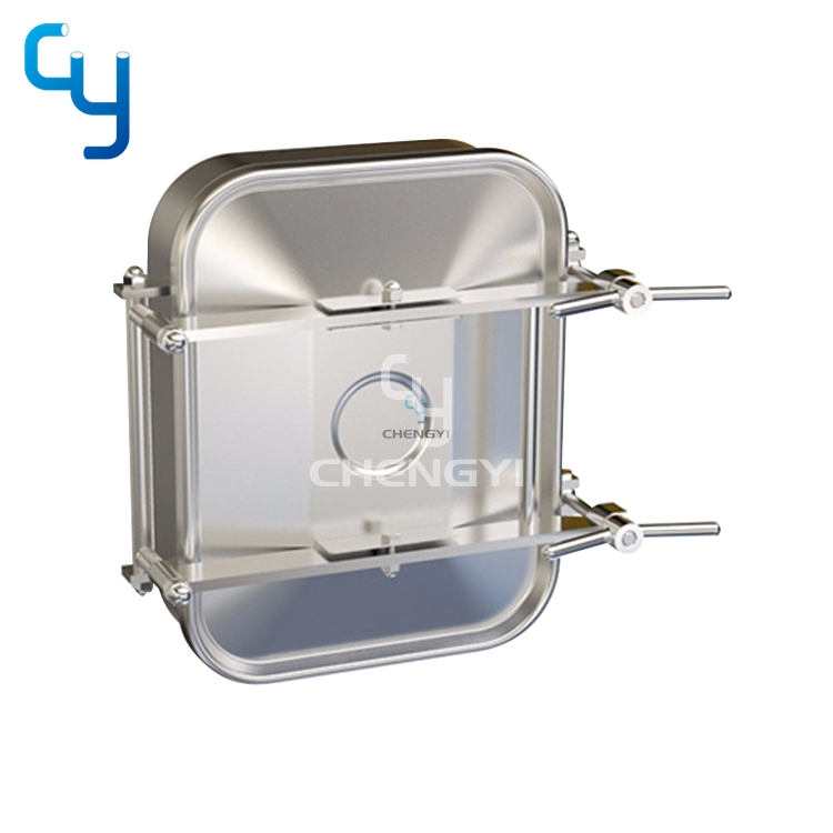 Sanitary Double Lock Square Manhole