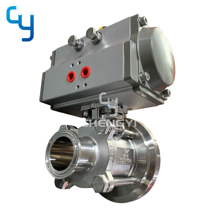 Pneumatic Three-piece Tank Bottom Ball Valve