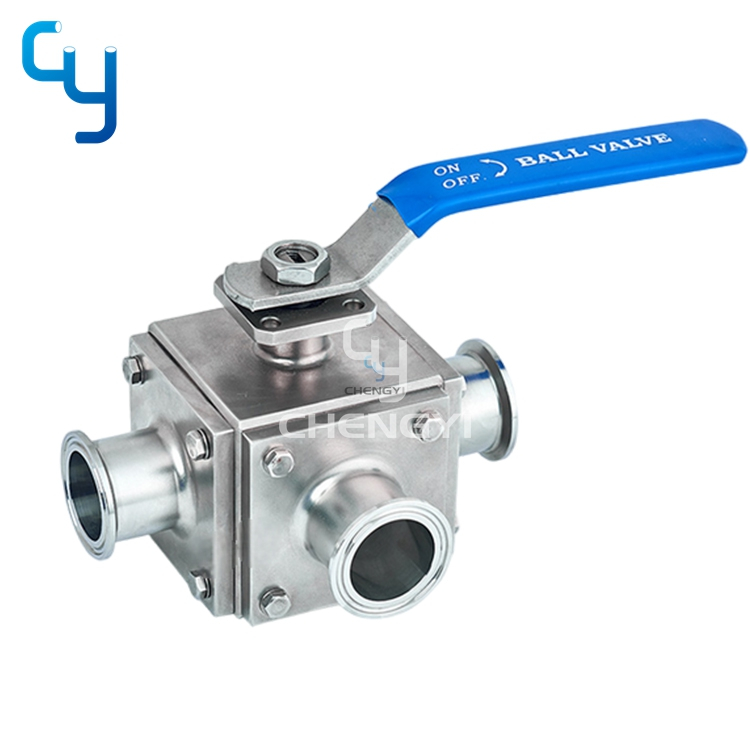 Manual Square 3 Way Non-Rentention Ball Valve