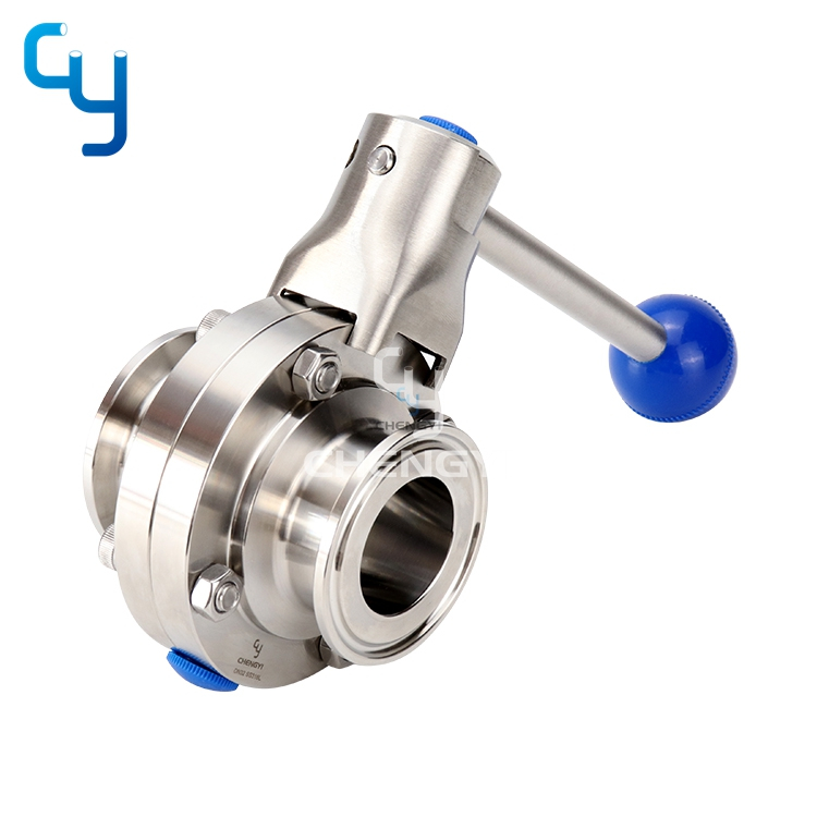 Clamped Manual Butterfly Valve