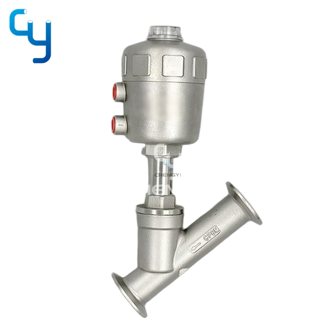 Pneumatic Clamped Angle Seat Valve