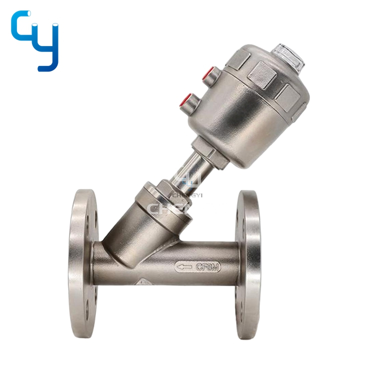 Pneumatic Flange Angle Seat Valve