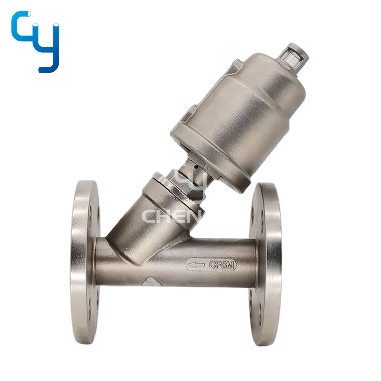 Pneumatic Flange Angle Seat Valve