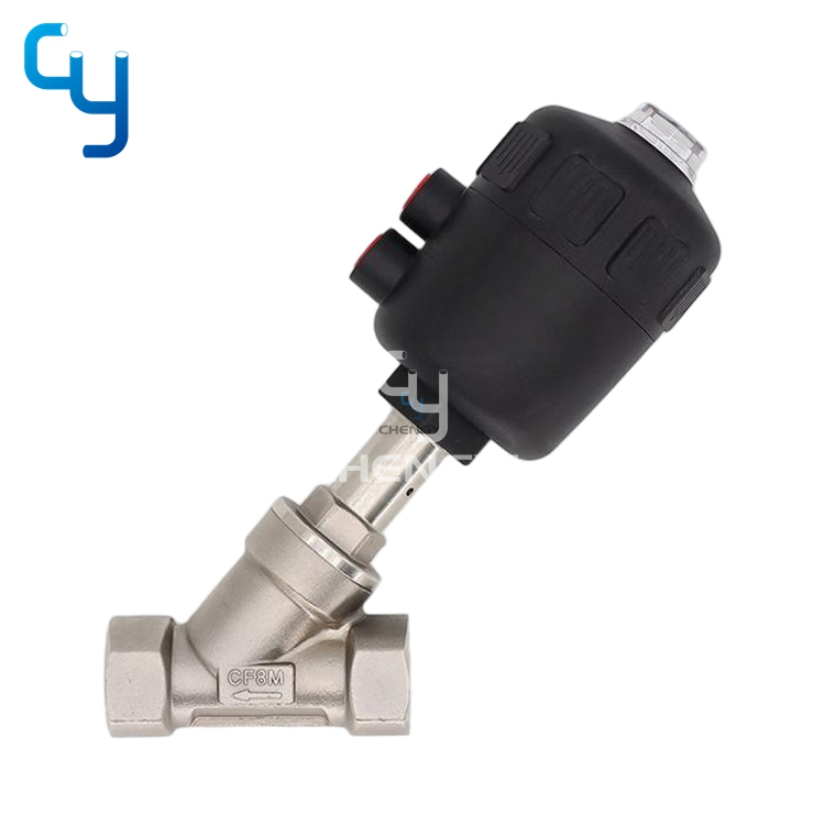 Pneumatic Threaded Angle Seat Valve