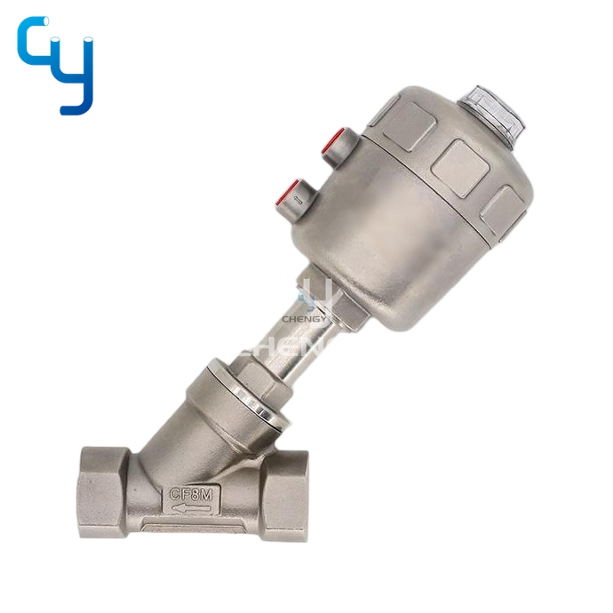 Pneumatic Threaded Angle Seat Valve