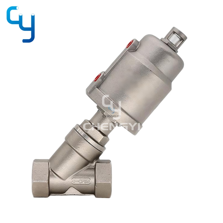 Pneumatic Threaded Angle Seat Valve