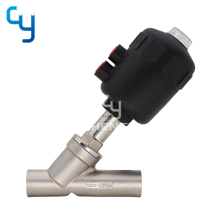 Pneumatic Welded Angle Seat Valve