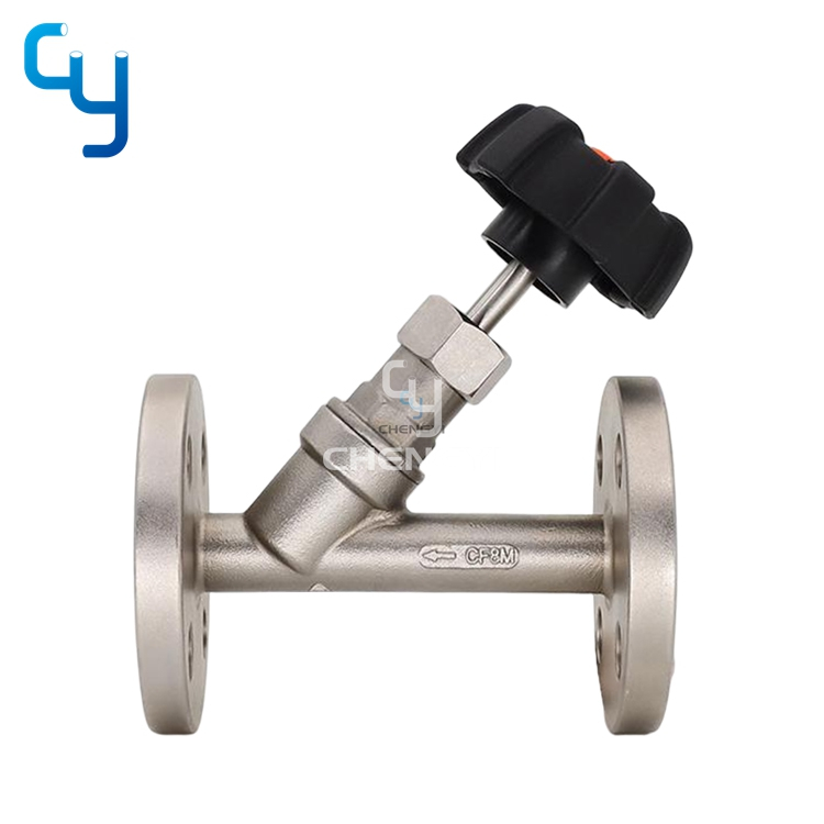 Manual Flange Angle Seat Valve