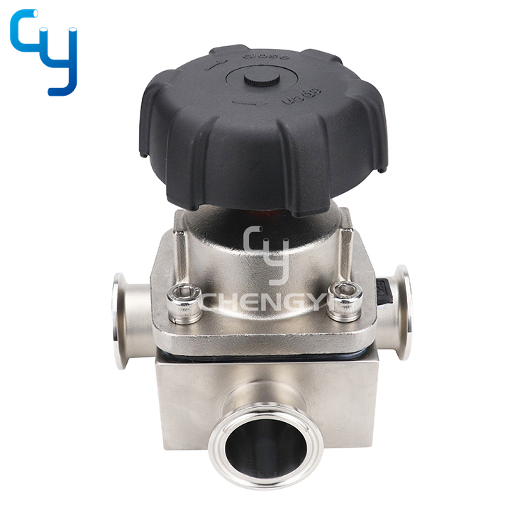 T-Type Three Way Diaphragm Valve