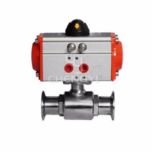 Pneumatic direct way ball valve