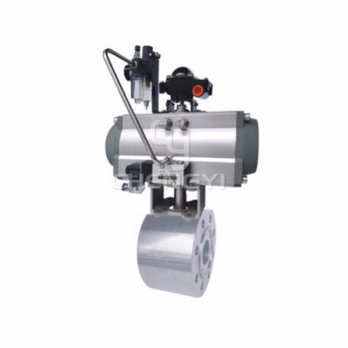 Pneumatic forging wafer ball valve