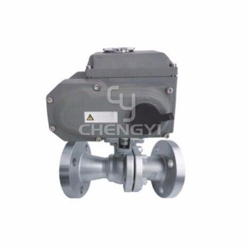 Electric high platform flanged ball valve